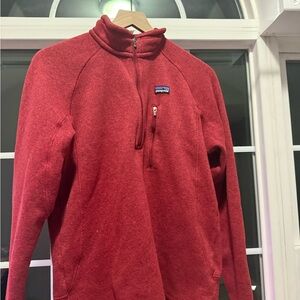 Patagonia Men's Zip-Up Sweater in Red